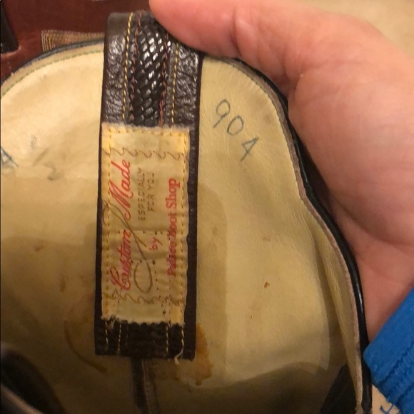 Custom made lizard cowboy western boots - Picture 7 of 8